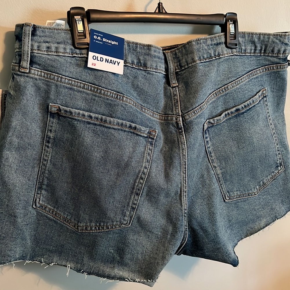 High Rise Jean Shorts - Picture 3 of 4